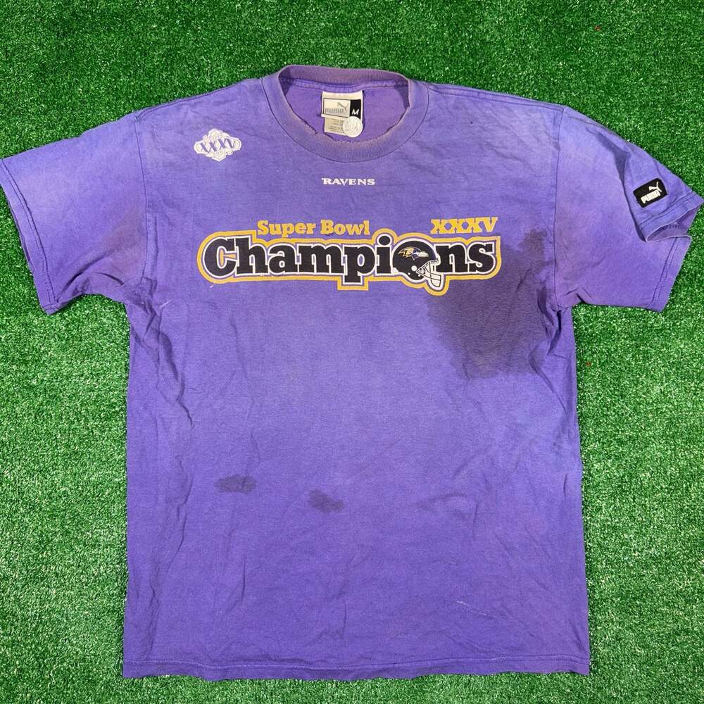 Vintage Puma Baltimore Ravens Super Bowl XXXV Champions T-Shirt